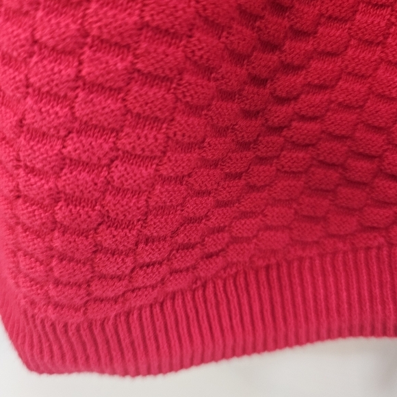 NWT Style & Co. Scoop Neck Ribbed Long Sleeved Sweater 3X Red - Picture 7 of 11